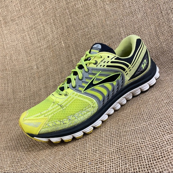 Brooks Other - Men’s Brooks Running Shoes Glycerin Gray Neon Black Size 11.5